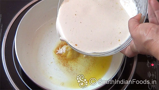 Add 1/4 cup ghee, add ragi milk