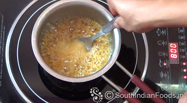 Jaggery syrup ready