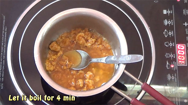 Let it boil for 5 min