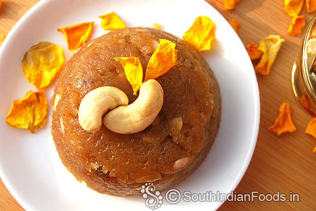 Ragi jaggery halwa