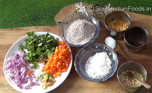 Ragi kozhukattai ingredients