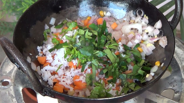 Add curry leaves