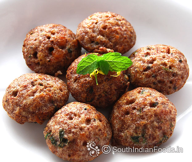 Finger millet paniyaram