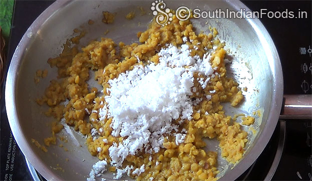 Add grated coconut