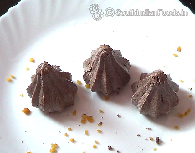 Raw ragi modak ready