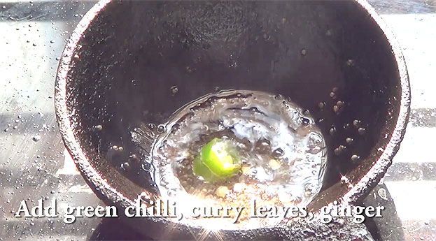 Add green chilli