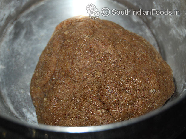 Add hot water, knead it , make soft dough
