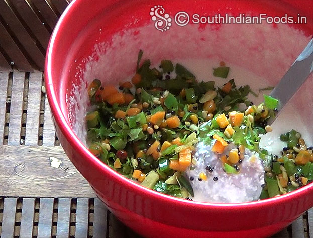 In a bowl add white rava & salt
