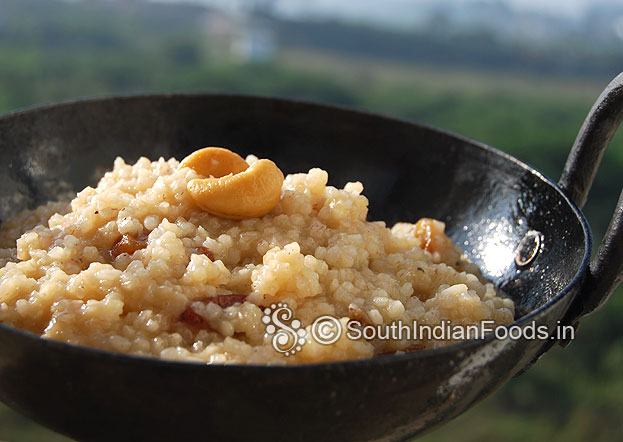 Sigappu arisi sakkarai pongal is ready