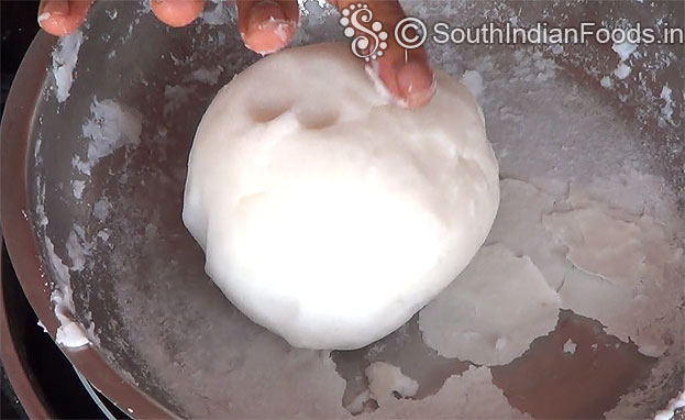 Rice flour dough ready