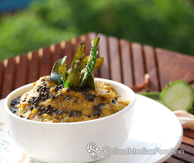 Turai chutney/Peerkangai chutney