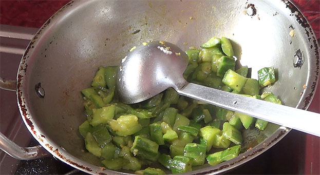 Now its ready, cut off heat