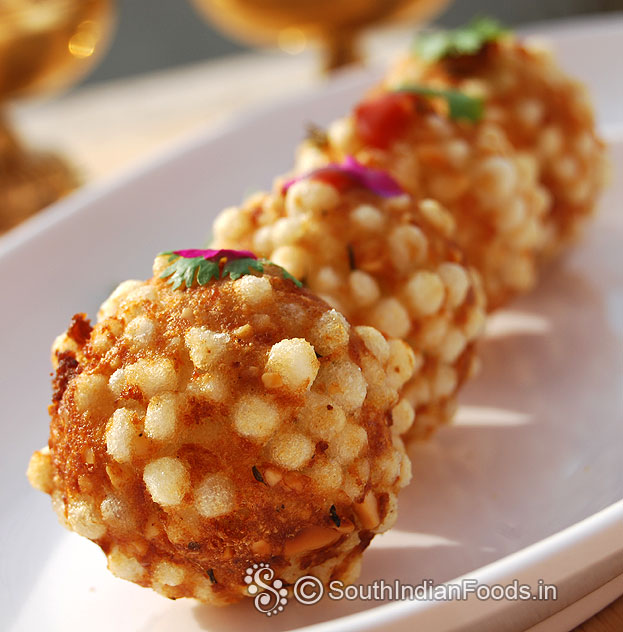 Sabudana potato balls