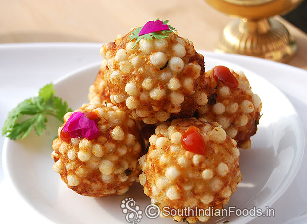 Simple sago potato vada
