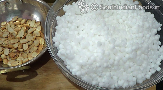 Sago & roasted peanuts