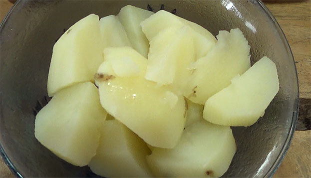 Boiled potato