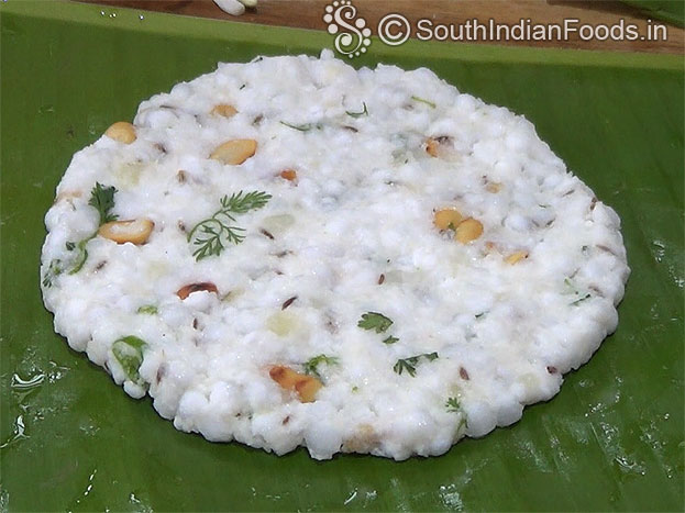 Raw sago roti ready