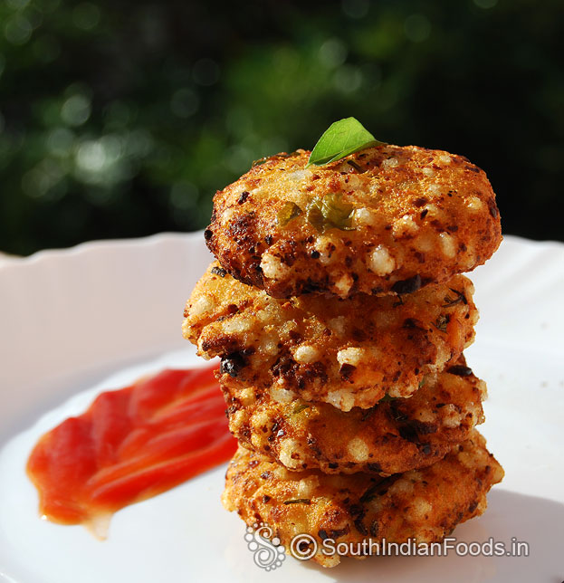 Sago potato vada fritters