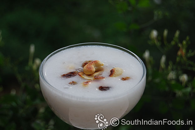 Sago coconut milk payasam