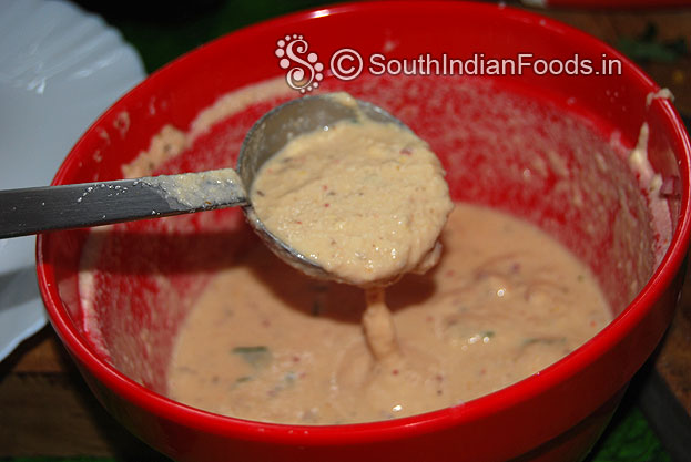Samai rice adai batter is ready