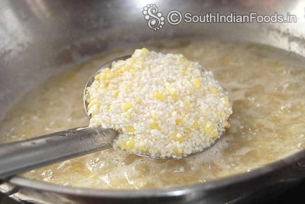 Add samai arisi cook till soft