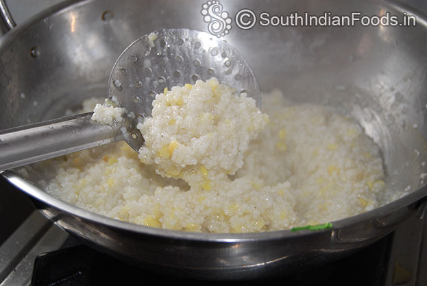 Perfectly cooked samai moong dal mixture