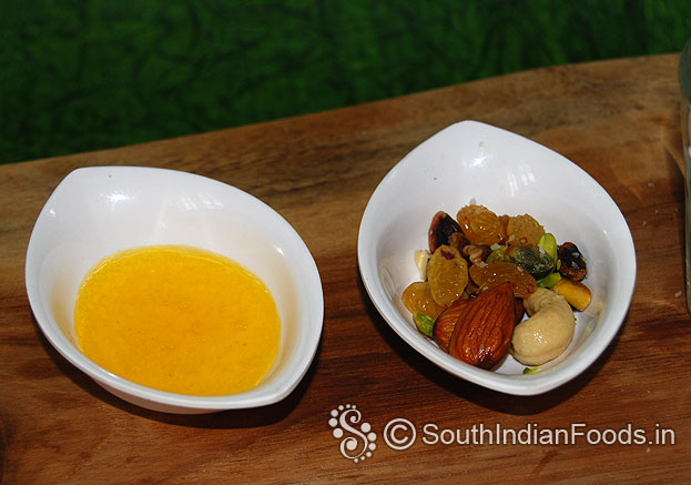 Ghee & roasted nuts, raisins