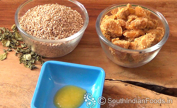 Sesame laddu ingredients