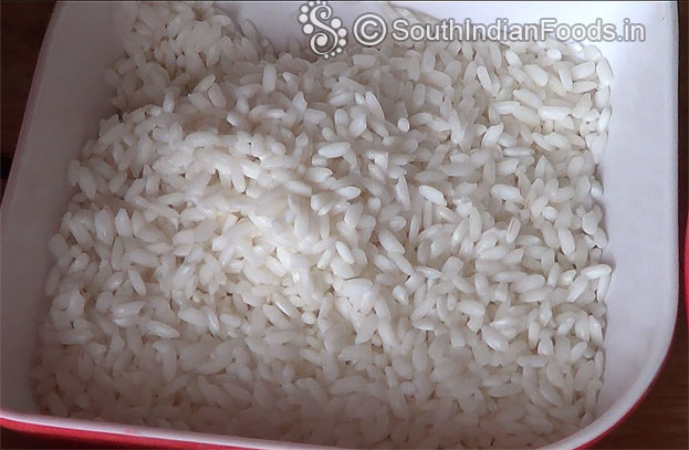 Wash & soak dosa rice