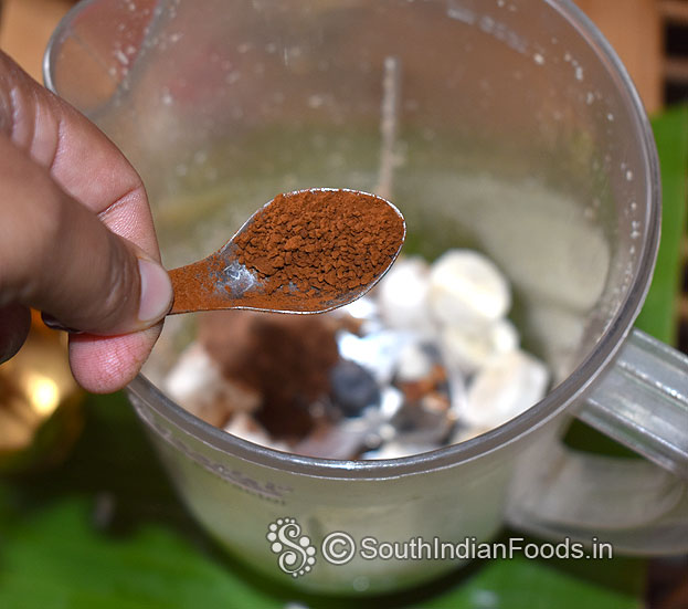 Add instant coffee powder