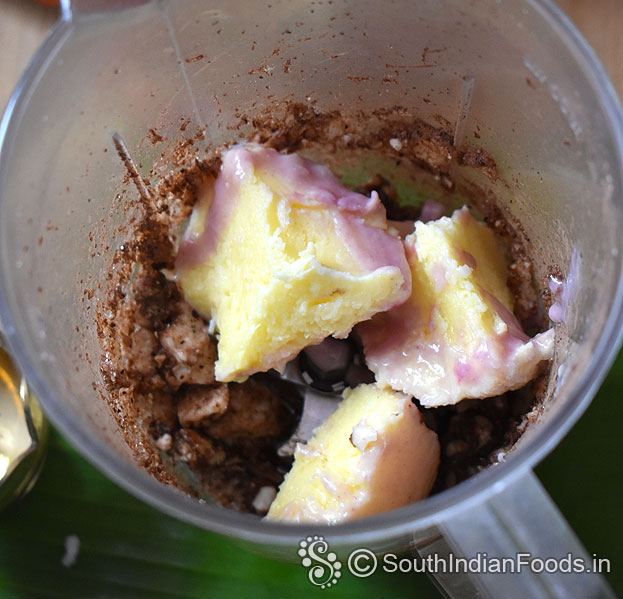 Add frozen milk / Ice cream[Any flavour, blueberry, vanilla, strawberry, mango, chocolate etc.]