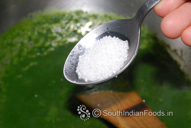 Add sugar & salt