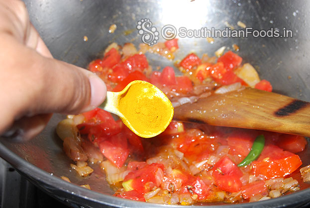 Add turmeric powder