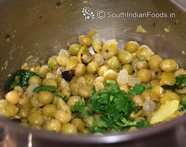 Add coriander leaves