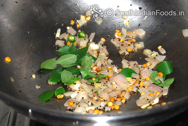 Add ginger curry leaves green chilli