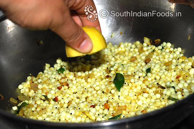 Add lemon juice mix well