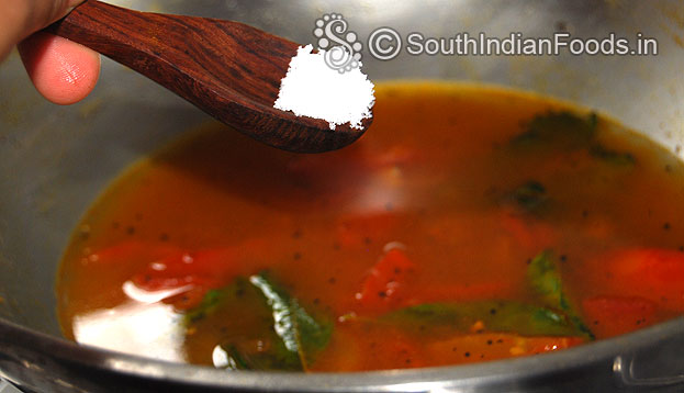 Add water, salt & let it boil