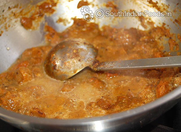 Add cashew nut paste & water if needed