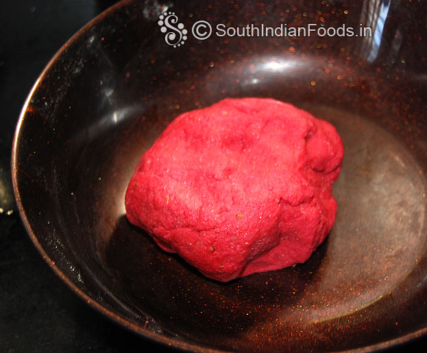 Dough is ready, cover it, leave it for 30 min