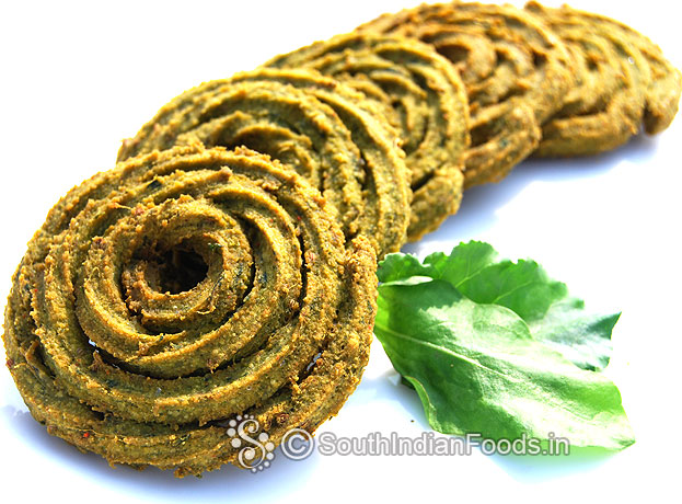 Palak chutney gram chakli