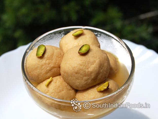 Easy spongy bengali rasgulla