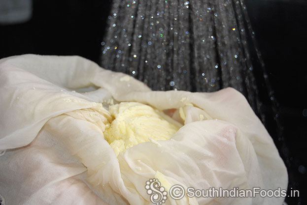 Wash paneer with cold water to remove lemon smell