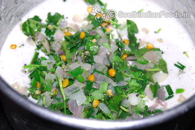 Add seasoned ingredients into paniyaram batter & mix well