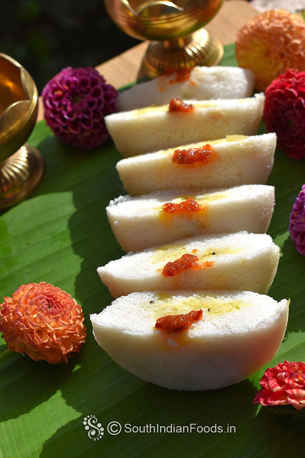 Stuffed idli with potato masala