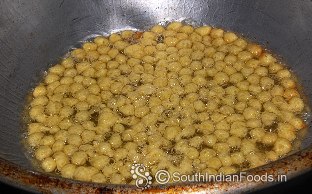 Deep fry till crisp then remove it from oil