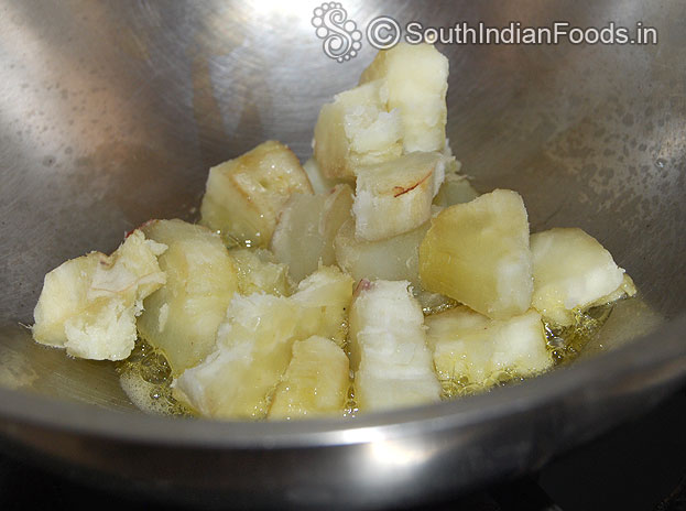 Add steamed sweet potato