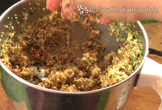 Cowpea masala vada mixture is ready