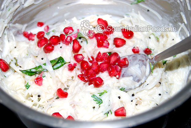 Add pomegranate seeds