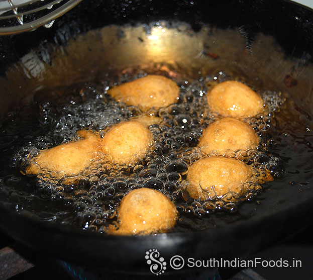 Drop it in hot oil, deep fry till light brown