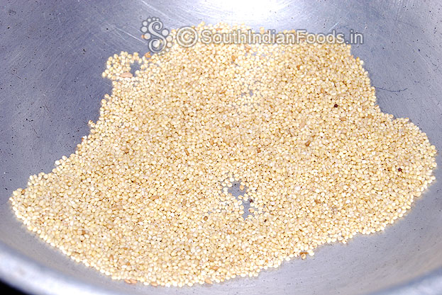Dry roast thinai arisi